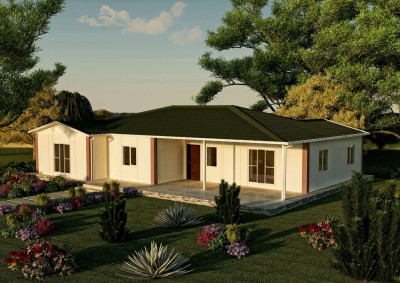 Saray Prefabrik 165 m2 tek katlı prefabrik ev