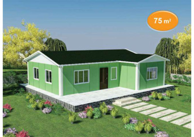 Saray Prefabrik 75 m2 tek katlı prefabrik ev