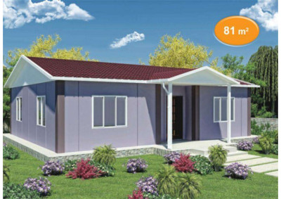 Saray Prefabrik 81 m2 tek katlı prefabrik ev