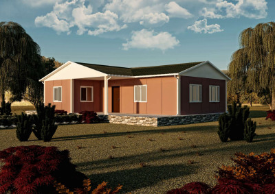 Saray Prefabrik  93 m2 tek katlı prefabrik ev